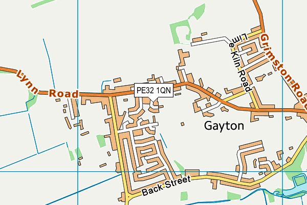 PE32 1QN map - OS VectorMap District (Ordnance Survey)