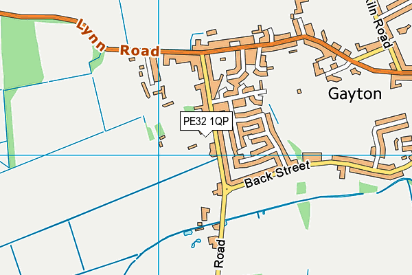 PE32 1QP map - OS VectorMap District (Ordnance Survey)