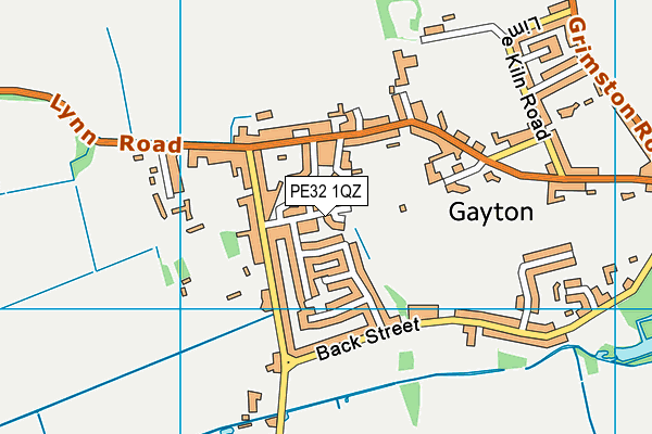 Gayton Church of England Primary Academy map (PE32 1QZ) - OS VectorMap District (Ordnance Survey)