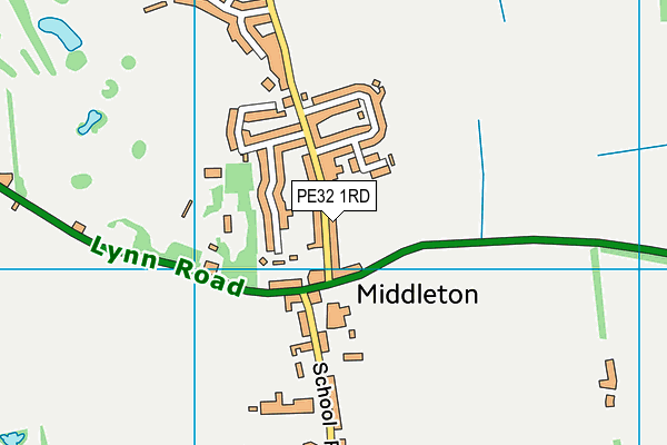 PE32 1RD map - OS VectorMap District (Ordnance Survey)