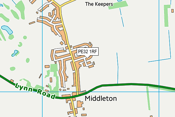 PE32 1RF map - OS VectorMap District (Ordnance Survey)