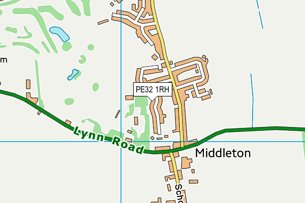 PE32 1RH map - OS VectorMap District (Ordnance Survey)