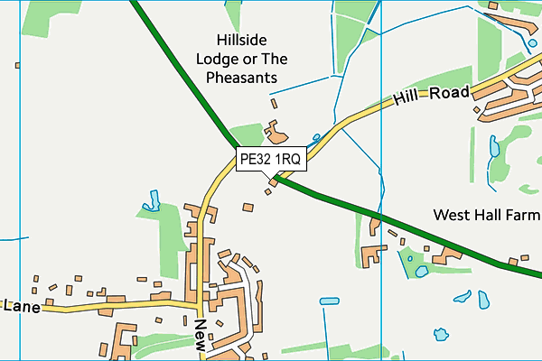 PE32 1RQ map - OS VectorMap District (Ordnance Survey)