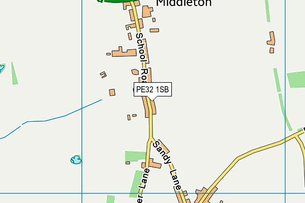 PE32 1SB map - OS VectorMap District (Ordnance Survey)