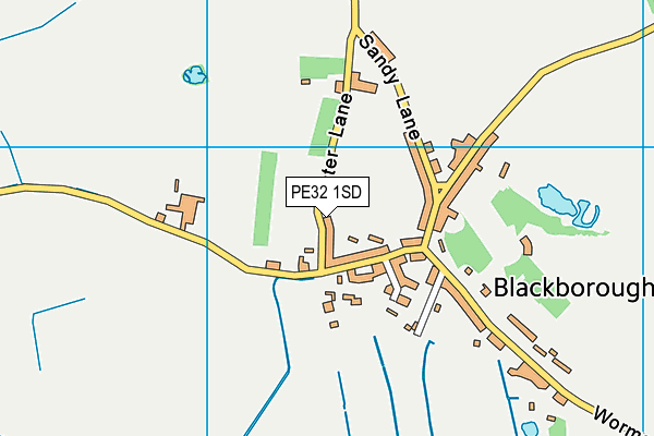 PE32 1SD map - OS VectorMap District (Ordnance Survey)