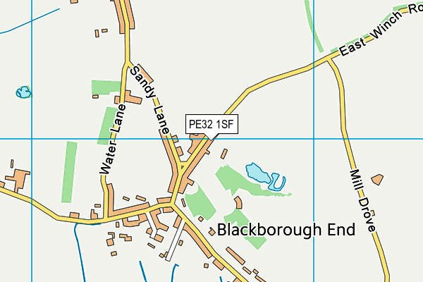 PE32 1SF map - OS VectorMap District (Ordnance Survey)