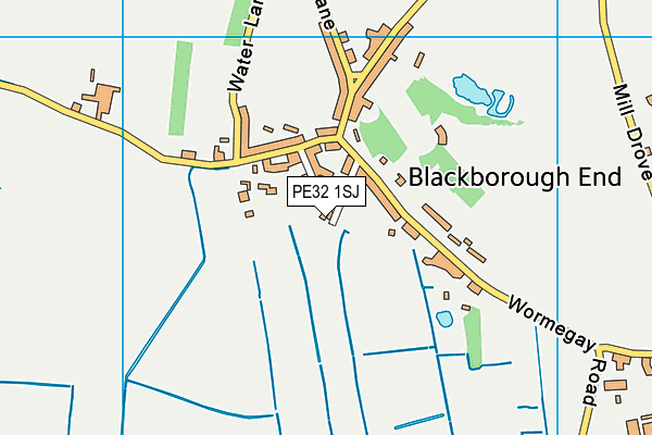 PE32 1SJ map - OS VectorMap District (Ordnance Survey)