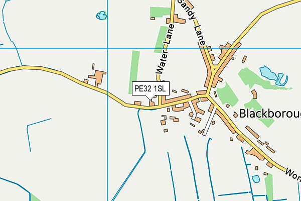 PE32 1SL map - OS VectorMap District (Ordnance Survey)