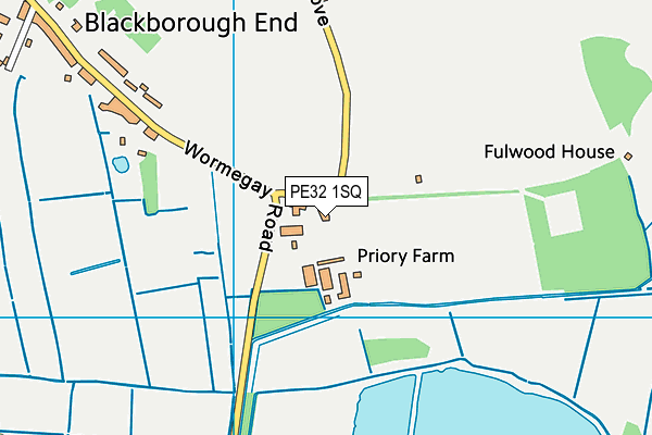 PE32 1SQ map - OS VectorMap District (Ordnance Survey)