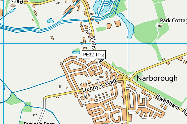 PE32 1TQ map - OS VectorMap District (Ordnance Survey)