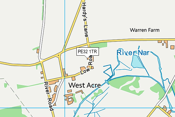 PE32 1TR map - OS VectorMap District (Ordnance Survey)