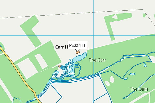 PE32 1TT map - OS VectorMap District (Ordnance Survey)