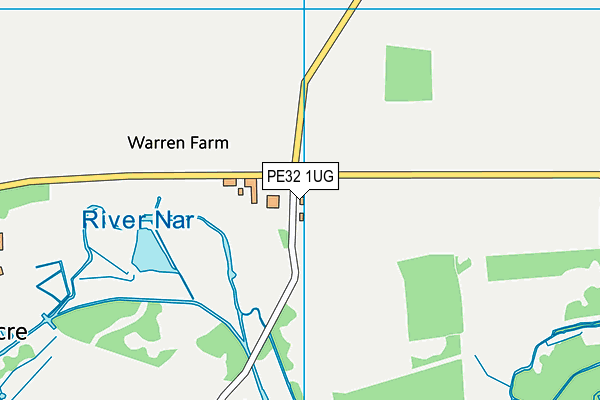 PE32 1UG map - OS VectorMap District (Ordnance Survey)