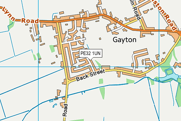 PE32 1UN map - OS VectorMap District (Ordnance Survey)