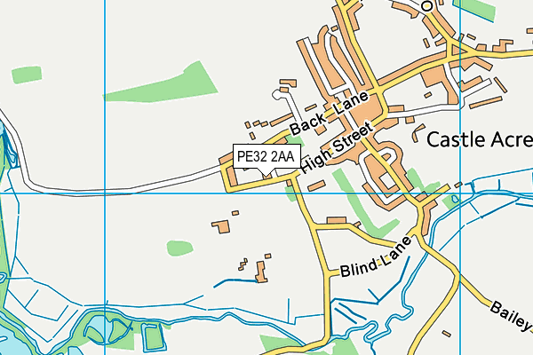 PE32 2AA map - OS VectorMap District (Ordnance Survey)