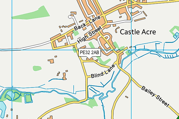 PE32 2AB map - OS VectorMap District (Ordnance Survey)