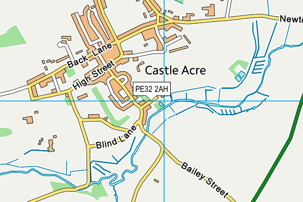 PE32 2AH map - OS VectorMap District (Ordnance Survey)