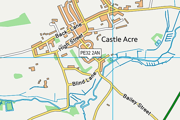 PE32 2AN map - OS VectorMap District (Ordnance Survey)