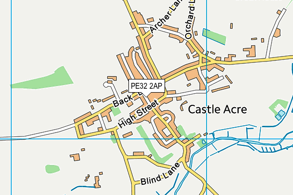 PE32 2AP map - OS VectorMap District (Ordnance Survey)