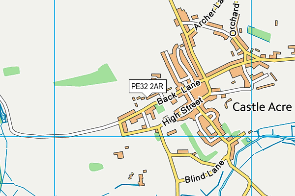 PE32 2AR map - OS VectorMap District (Ordnance Survey)