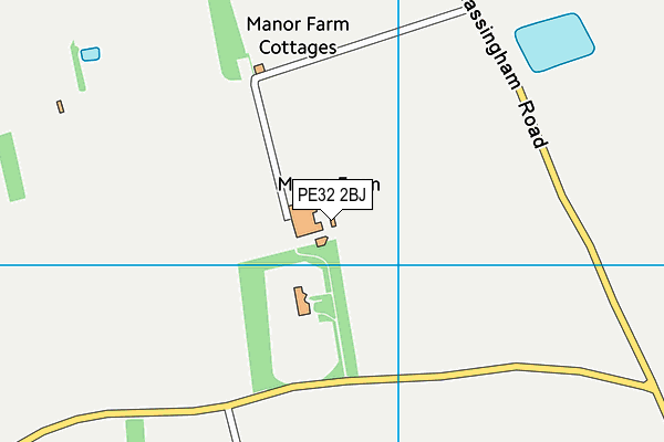 PE32 2BJ map - OS VectorMap District (Ordnance Survey)