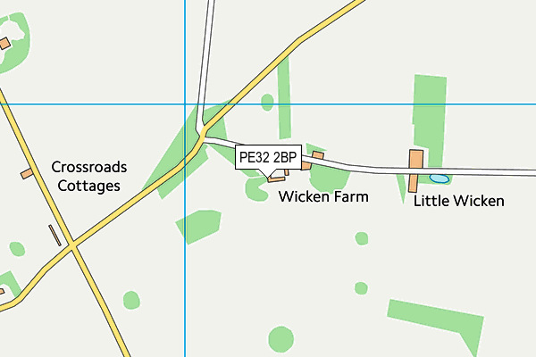 PE32 2BP map - OS VectorMap District (Ordnance Survey)
