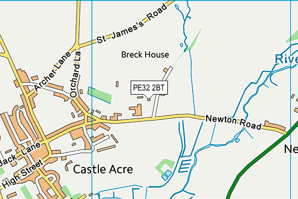 PE32 2BT map - OS VectorMap District (Ordnance Survey)