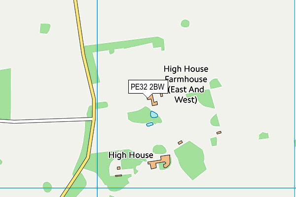 PE32 2BW map - OS VectorMap District (Ordnance Survey)
