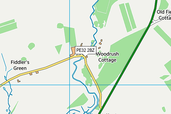 PE32 2BZ map - OS VectorMap District (Ordnance Survey)