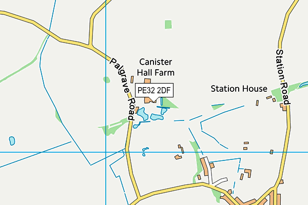Dunham Golf Club (Closed) map (PE32 2DF) - OS VectorMap District (Ordnance Survey)