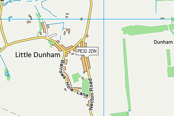 PE32 2DN map - OS VectorMap District (Ordnance Survey)