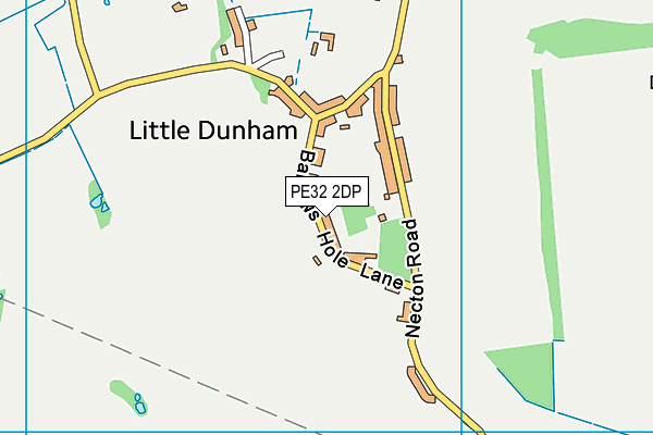 PE32 2DP map - OS VectorMap District (Ordnance Survey)