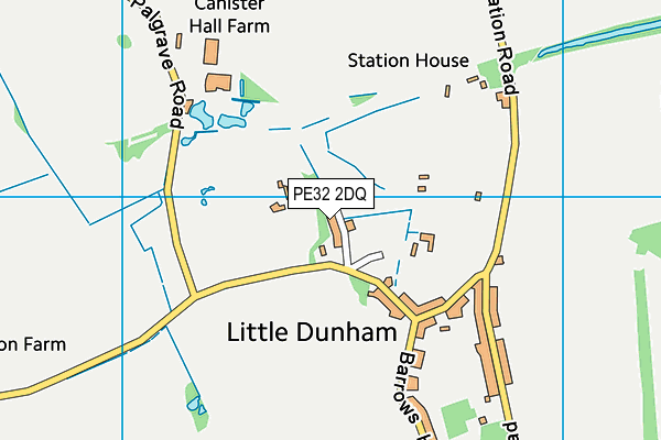 PE32 2DQ map - OS VectorMap District (Ordnance Survey)