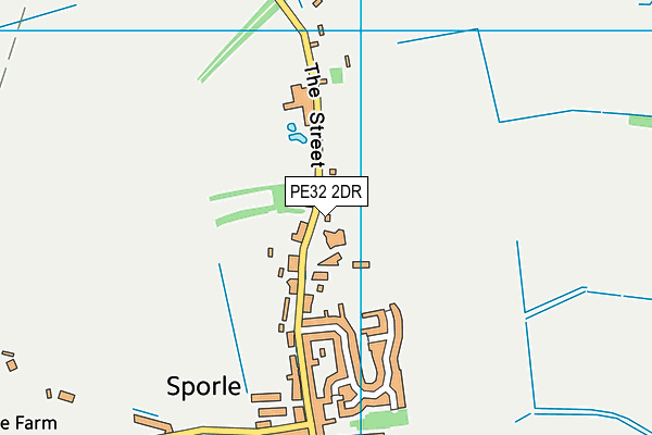 PE32 2DR map - OS VectorMap District (Ordnance Survey)