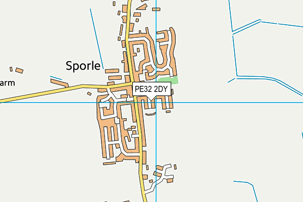 PE32 2DY map - OS VectorMap District (Ordnance Survey)