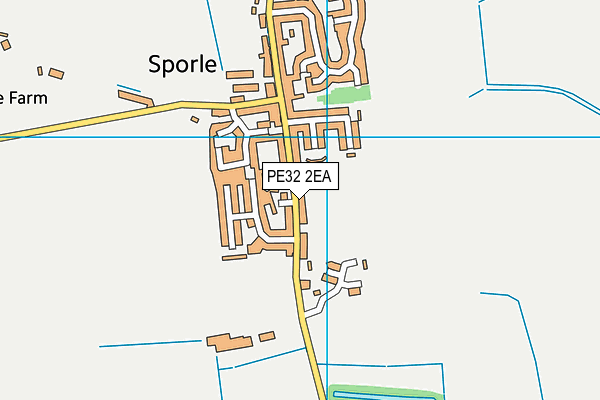 PE32 2EA map - OS VectorMap District (Ordnance Survey)