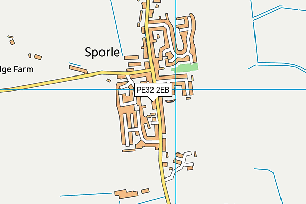 PE32 2EB map - OS VectorMap District (Ordnance Survey)