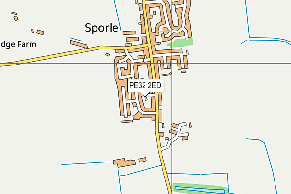 PE32 2ED map - OS VectorMap District (Ordnance Survey)