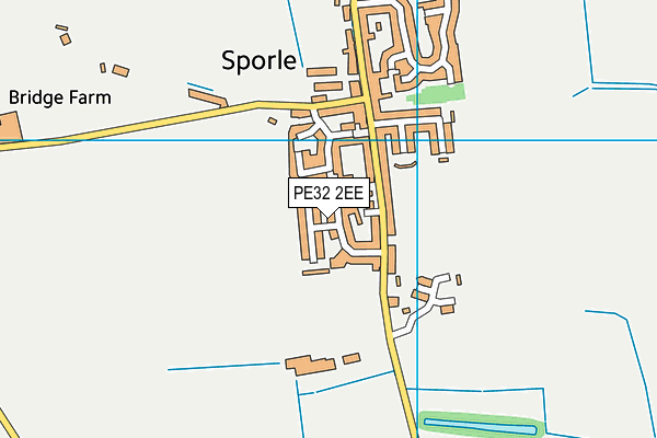 PE32 2EE map - OS VectorMap District (Ordnance Survey)