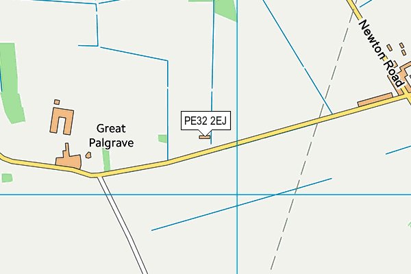 PE32 2EJ map - OS VectorMap District (Ordnance Survey)