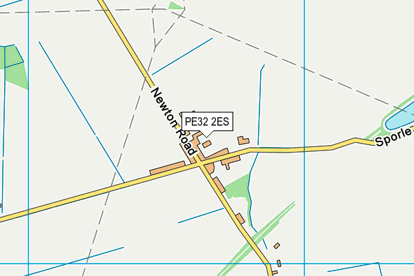 PE32 2ES map - OS VectorMap District (Ordnance Survey)