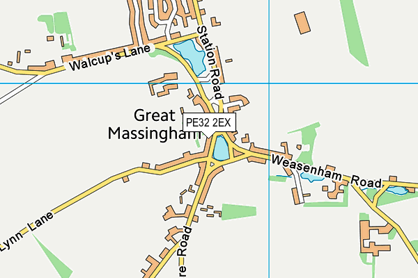 PE32 2EX map - OS VectorMap District (Ordnance Survey)