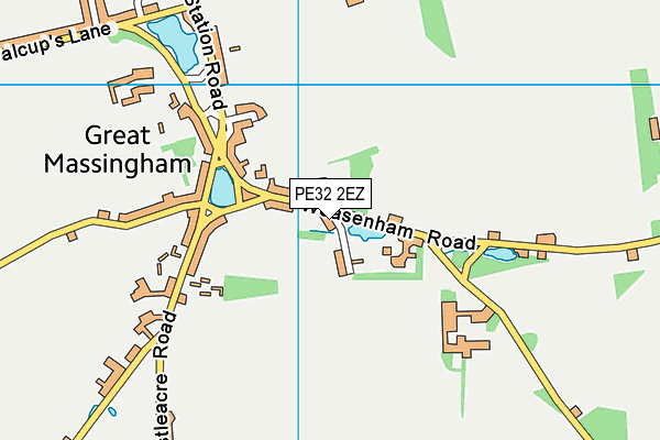 PE32 2EZ map - OS VectorMap District (Ordnance Survey)