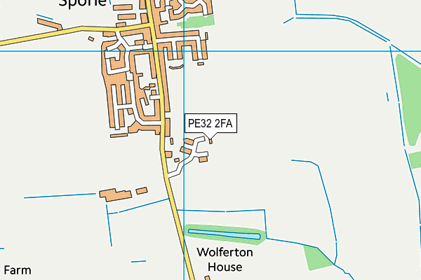 PE32 2FA map - OS VectorMap District (Ordnance Survey)