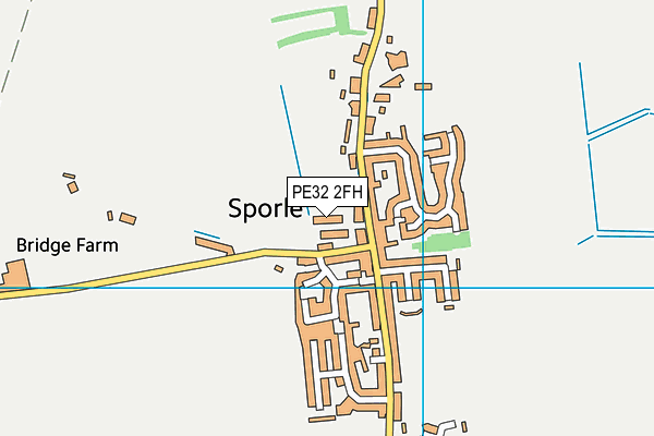 PE32 2FH map - OS VectorMap District (Ordnance Survey)