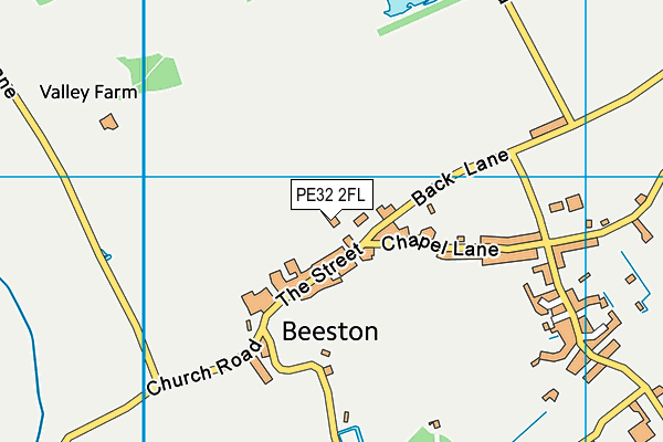 PE32 2FL map - OS VectorMap District (Ordnance Survey)