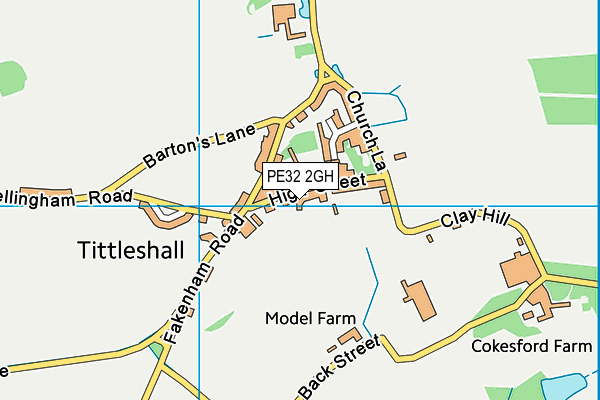 PE32 2GH map - OS VectorMap District (Ordnance Survey)