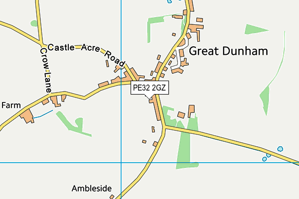 PE32 2GZ map - OS VectorMap District (Ordnance Survey)