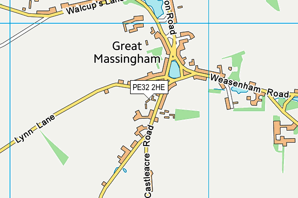 PE32 2HE map - OS VectorMap District (Ordnance Survey)