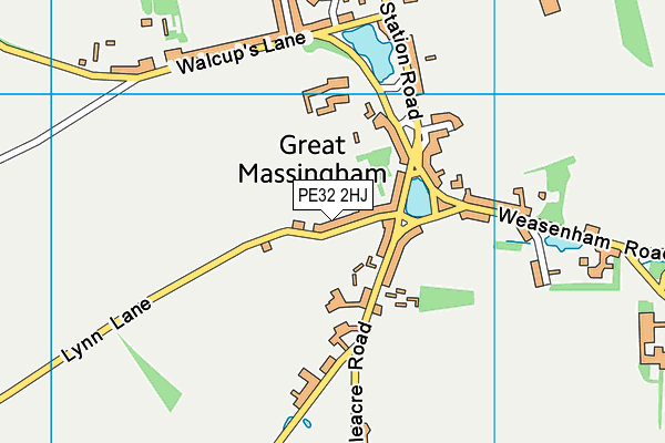 PE32 2HJ map - OS VectorMap District (Ordnance Survey)